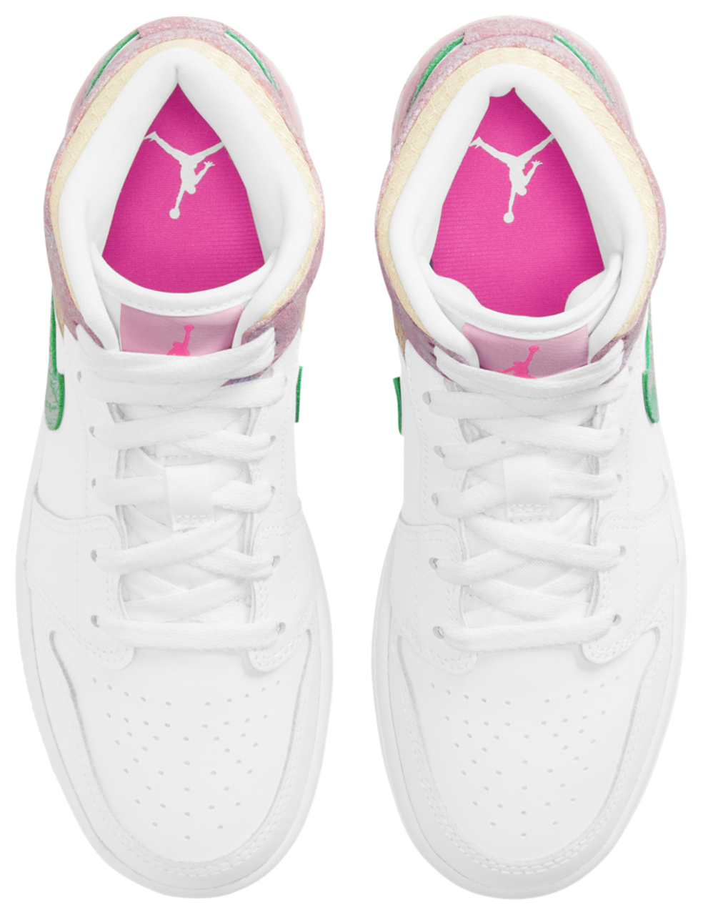 Jordan AJ 1 Mid Edge Glow Image 4 of 5. Tap to open photo gallery.