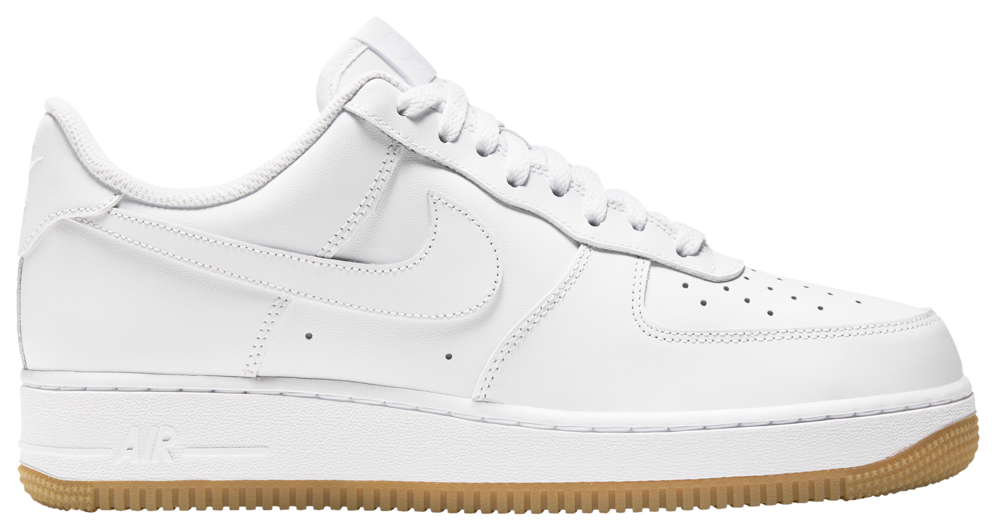 Nike Air Force 1 '07 - Men's - White/White/Brown - Image 2