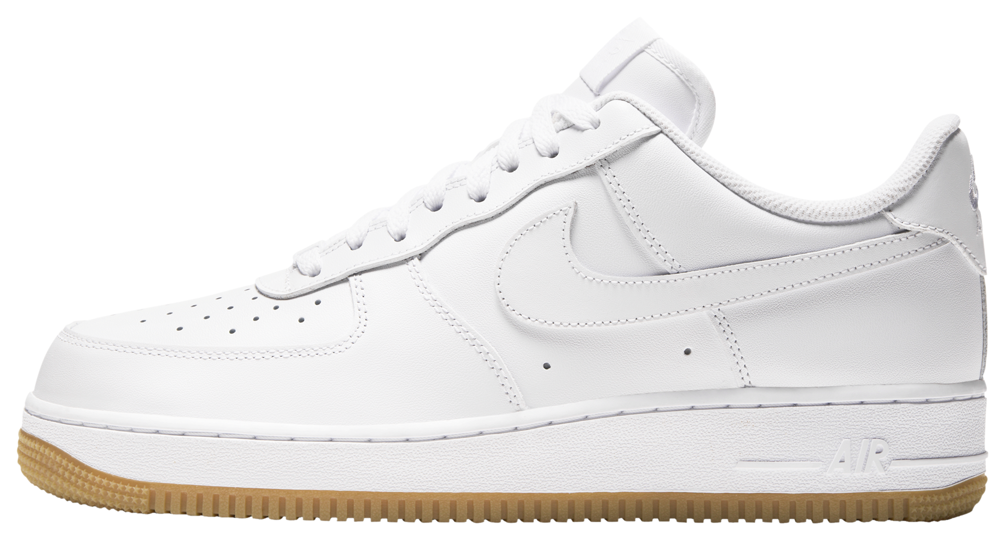 Nike Air Force 1 '07 - Men's - White/White/Brown - Image 3
