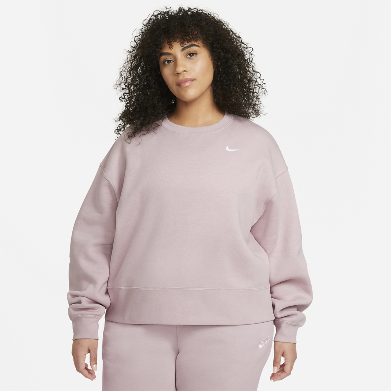 Nike Plus Size Trend Fleece Crew Image 1 of 4. Tap to open photo gallery.