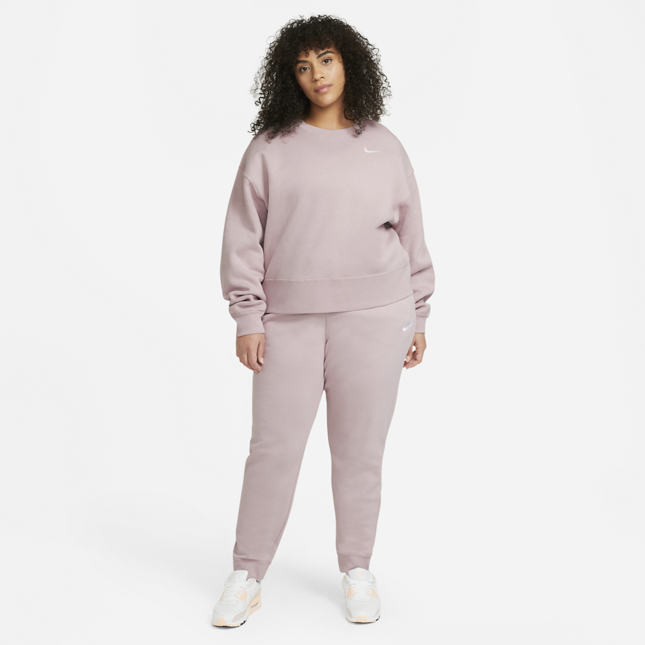 Nike Plus Size Trend Fleece Crew Image 3 of 4. Tap to open photo gallery.