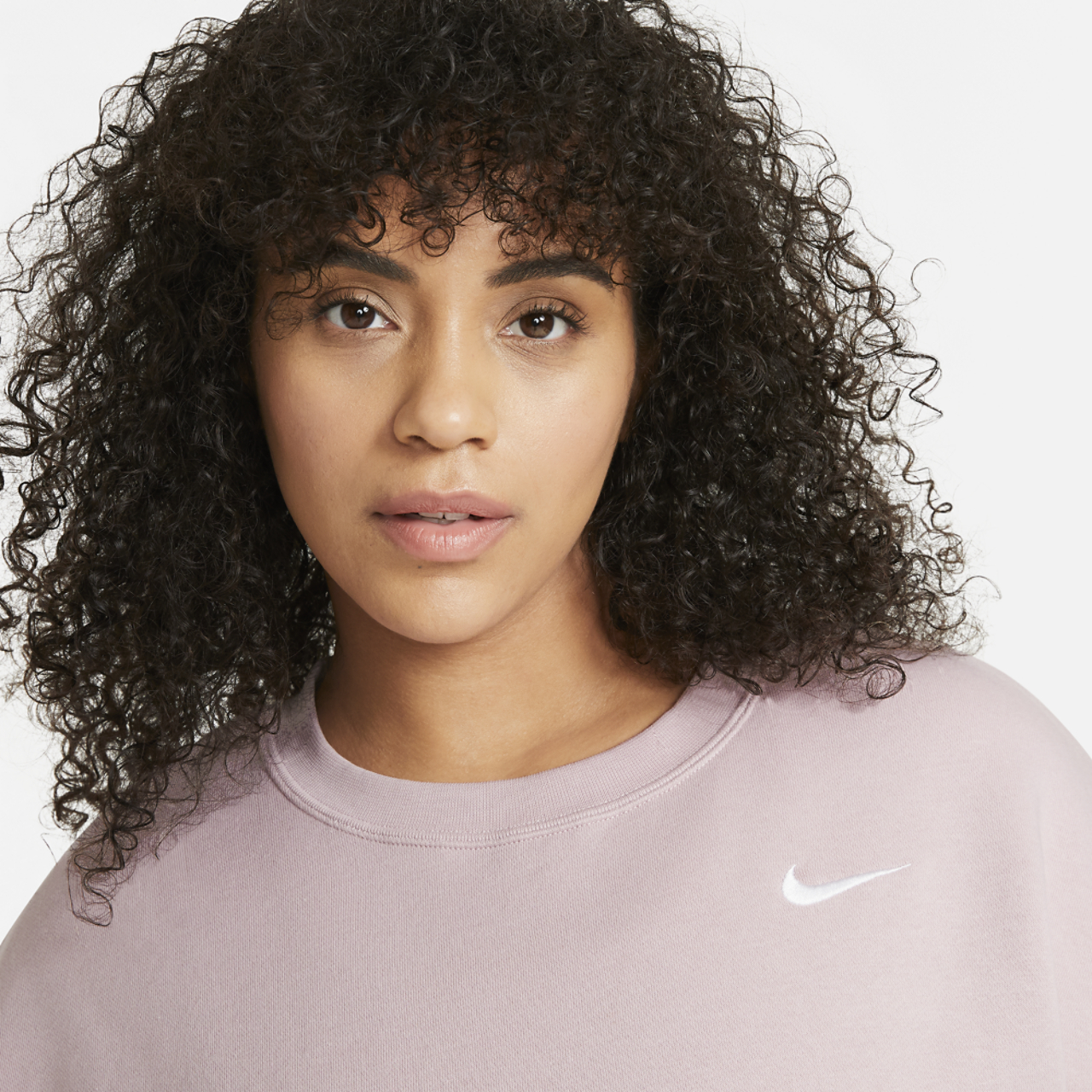 Nike Plus Size Trend Fleece Crew Image 4 of 4. Tap to open photo gallery.