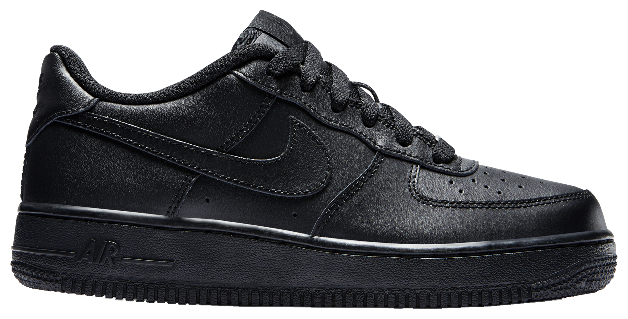 Nike Air Force 1 Low 童款 - Black/Black - Image 2