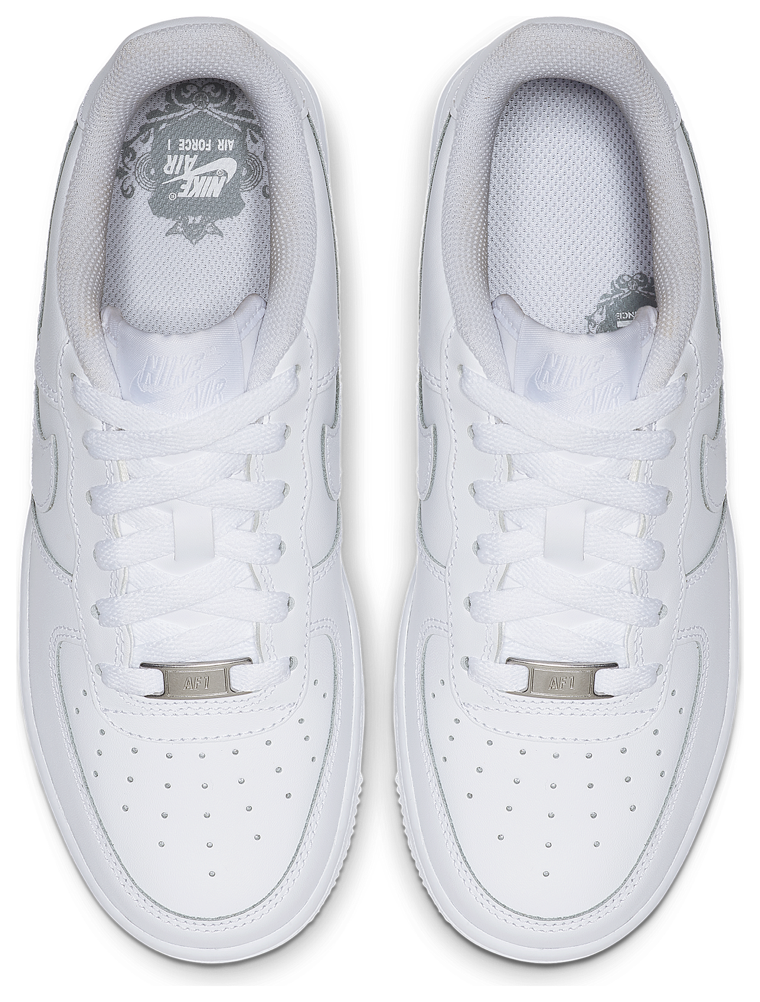 Nike Air Force 1 Low 童款 - White/White - Image 5