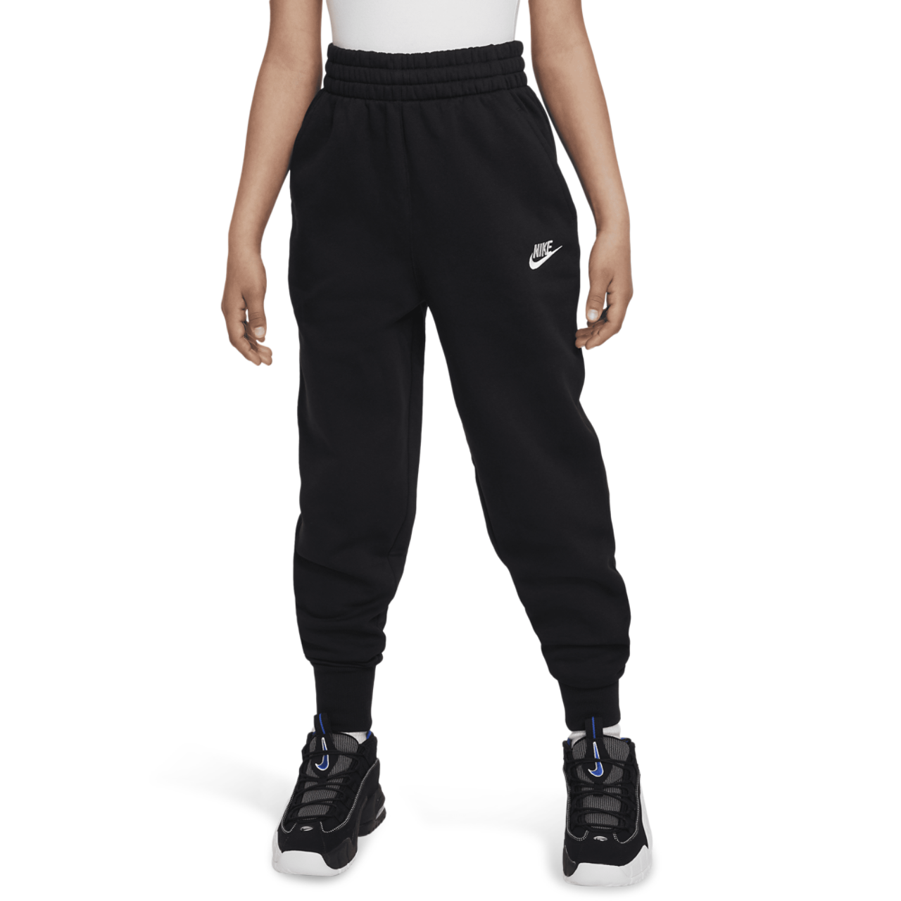 Nike NSW Club Fleece High Rise Pant LBR Image 1 of 5. Tap to open photo gallery.