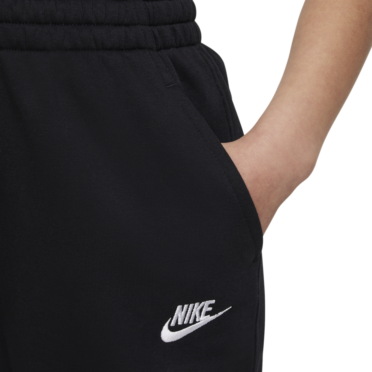 Nike NSW Club Fleece High Rise Pant LBR Image 4 of 5. Tap to open photo gallery.