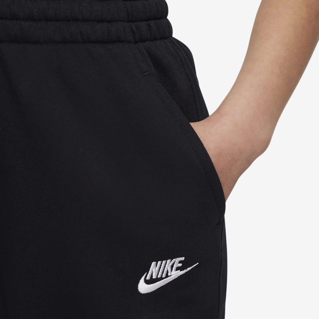 Nike NSW Club Fleece High Rise Pant LBR Image 4 of 5. Tap to open photo gallery.