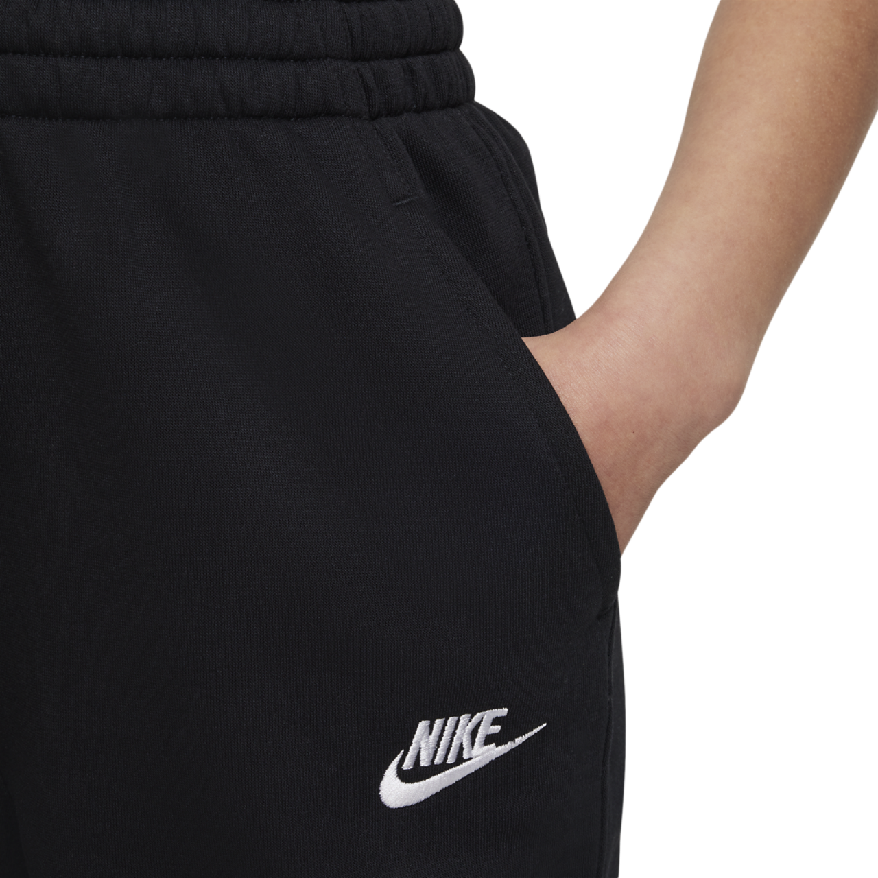 Nike NSW Club Fleece High Rise Pant LBR Image 4 of 5. Tap to open photo gallery.
