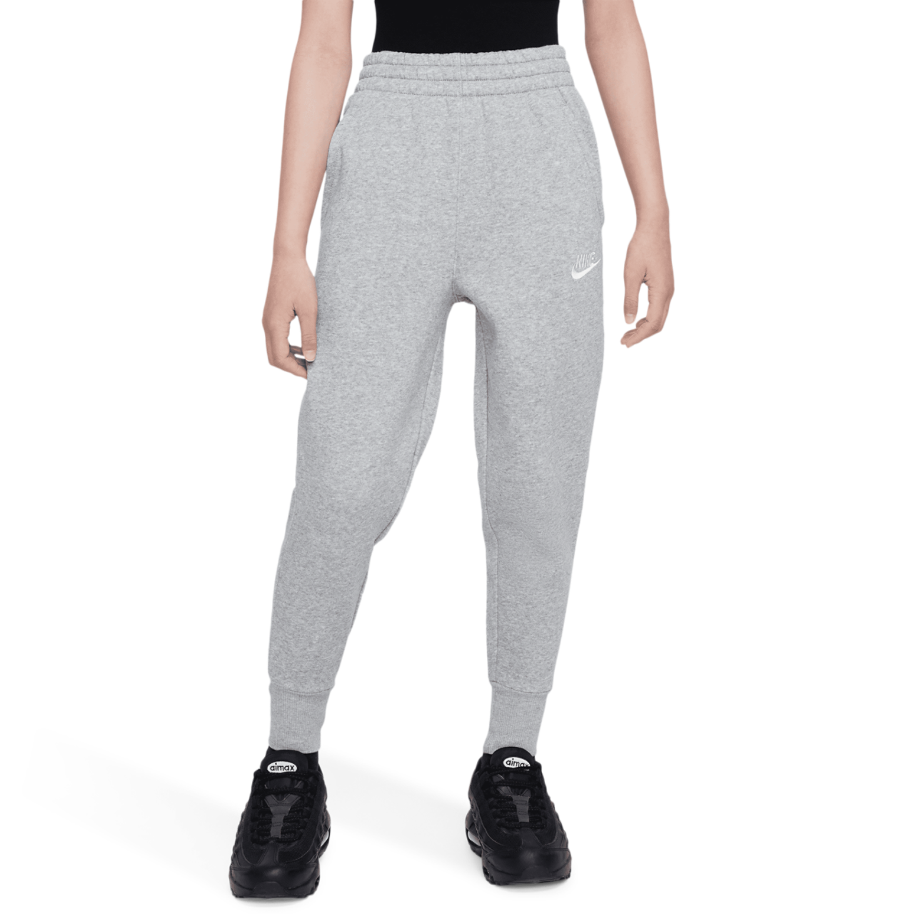 Nike NSW Club Fleece High Rise Pant LBR Image 1 of 5. Tap to open photo gallery.