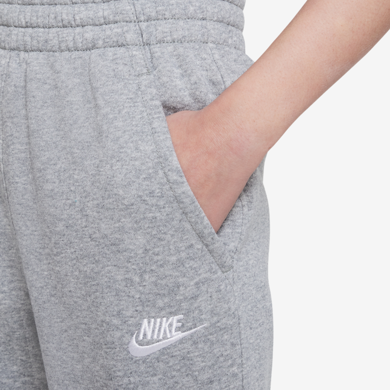 Nike NSW Club Fleece High Rise Pant LBR Image 4 of 5. Tap to open photo gallery.