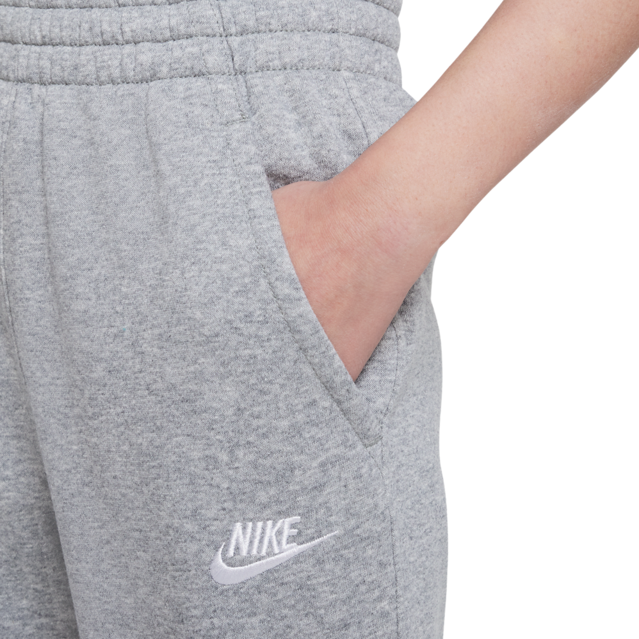 Nike NSW Club Fleece High Rise Pant LBR Image 4 of 5. Tap to open photo gallery.
