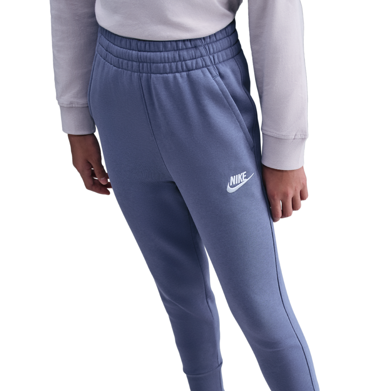 Nike NSW Club Fleece High Rise Pant LBR Image 1 of 4. Tap to open photo gallery.