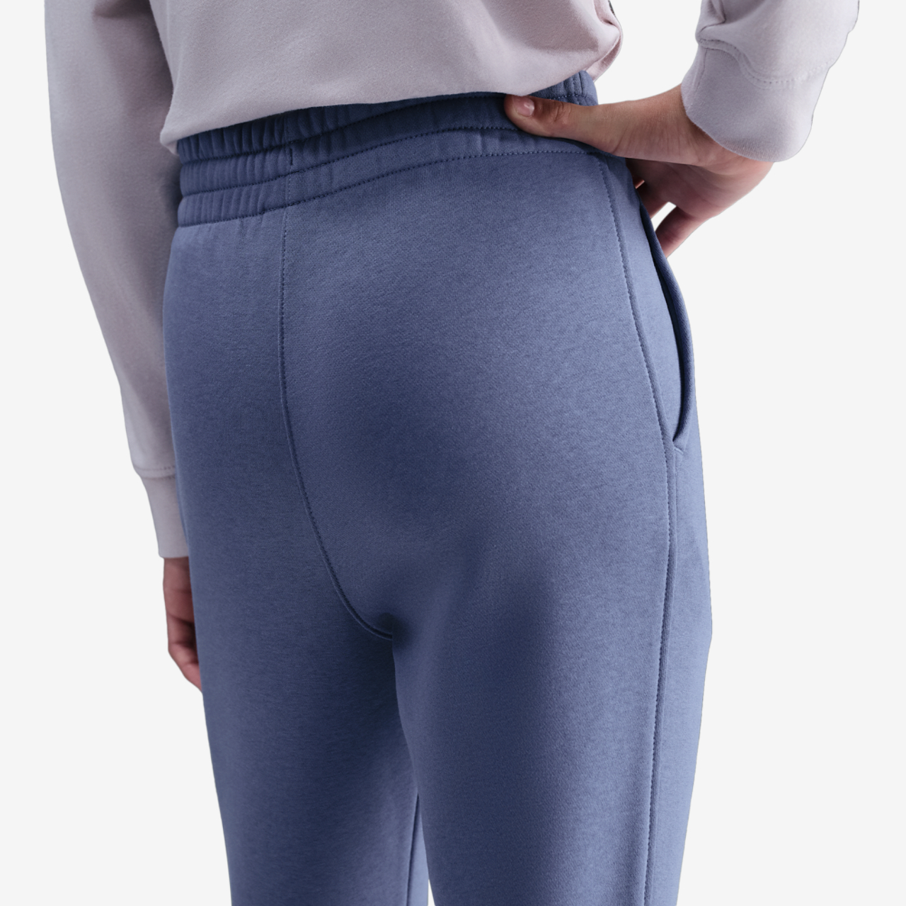 Nike NSW Club Fleece High Rise Pant LBR Image 2 of 4. Tap to open photo gallery.