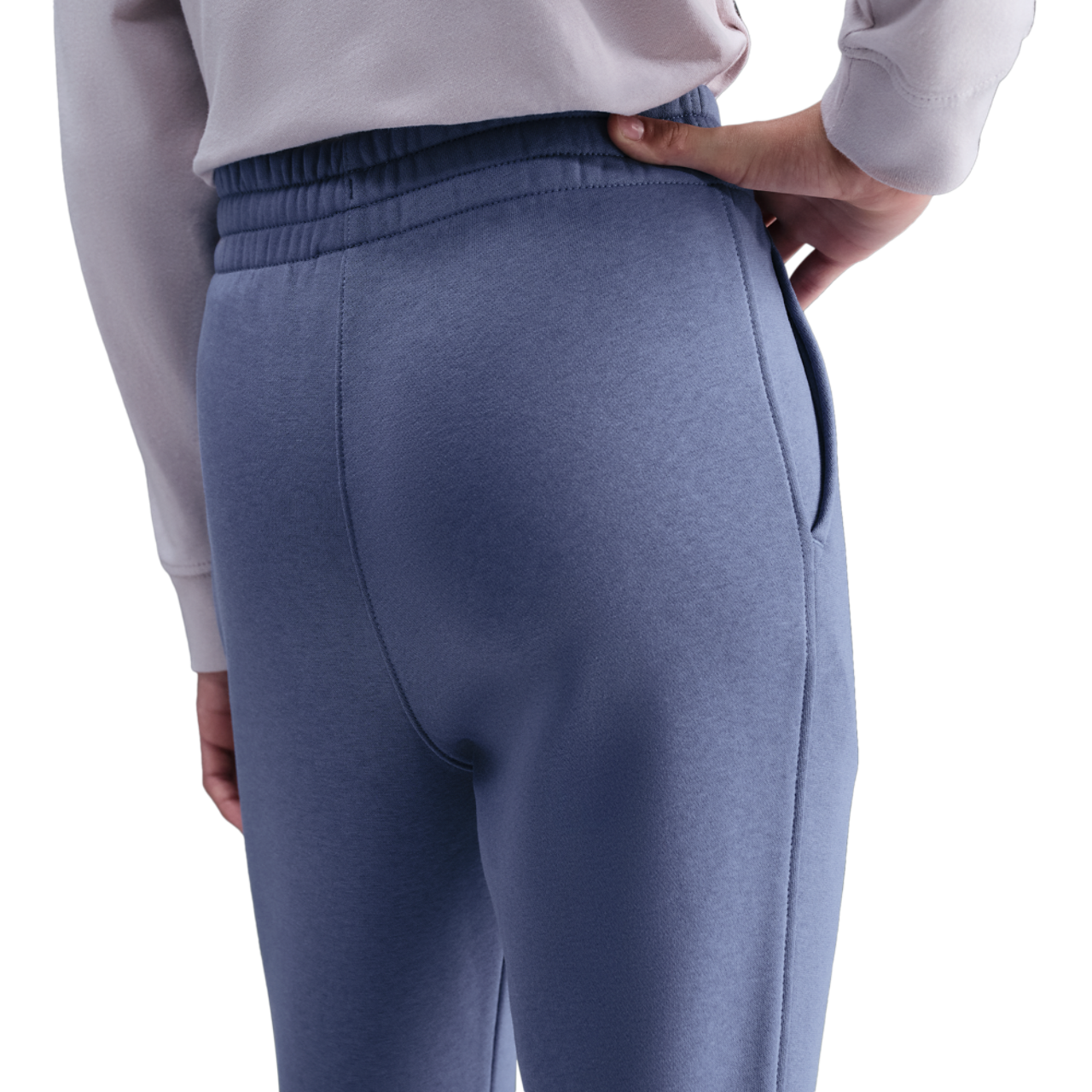 Nike NSW Club Fleece High Rise Pant LBR Image 2 of 4. Tap to open photo gallery.