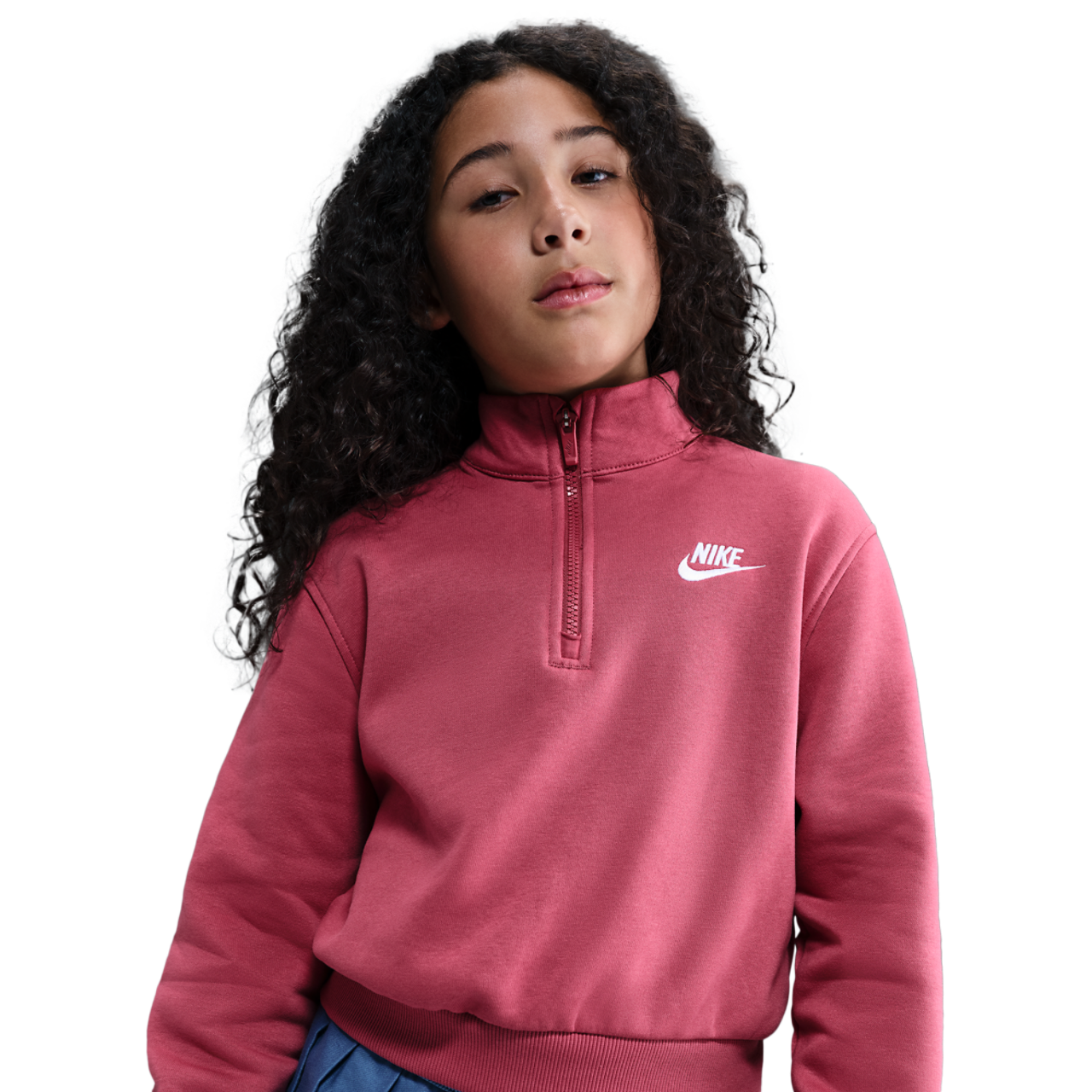 Nike Club Fleece Half-Zip Image 1 of 4. Tap to open photo gallery.