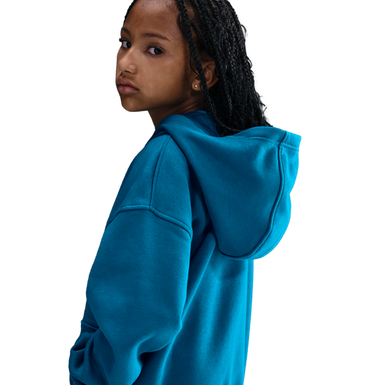 Nike NSW Club Fleece Oversized LBR Full-Zip Image 2 of 3. Tap to open photo gallery.