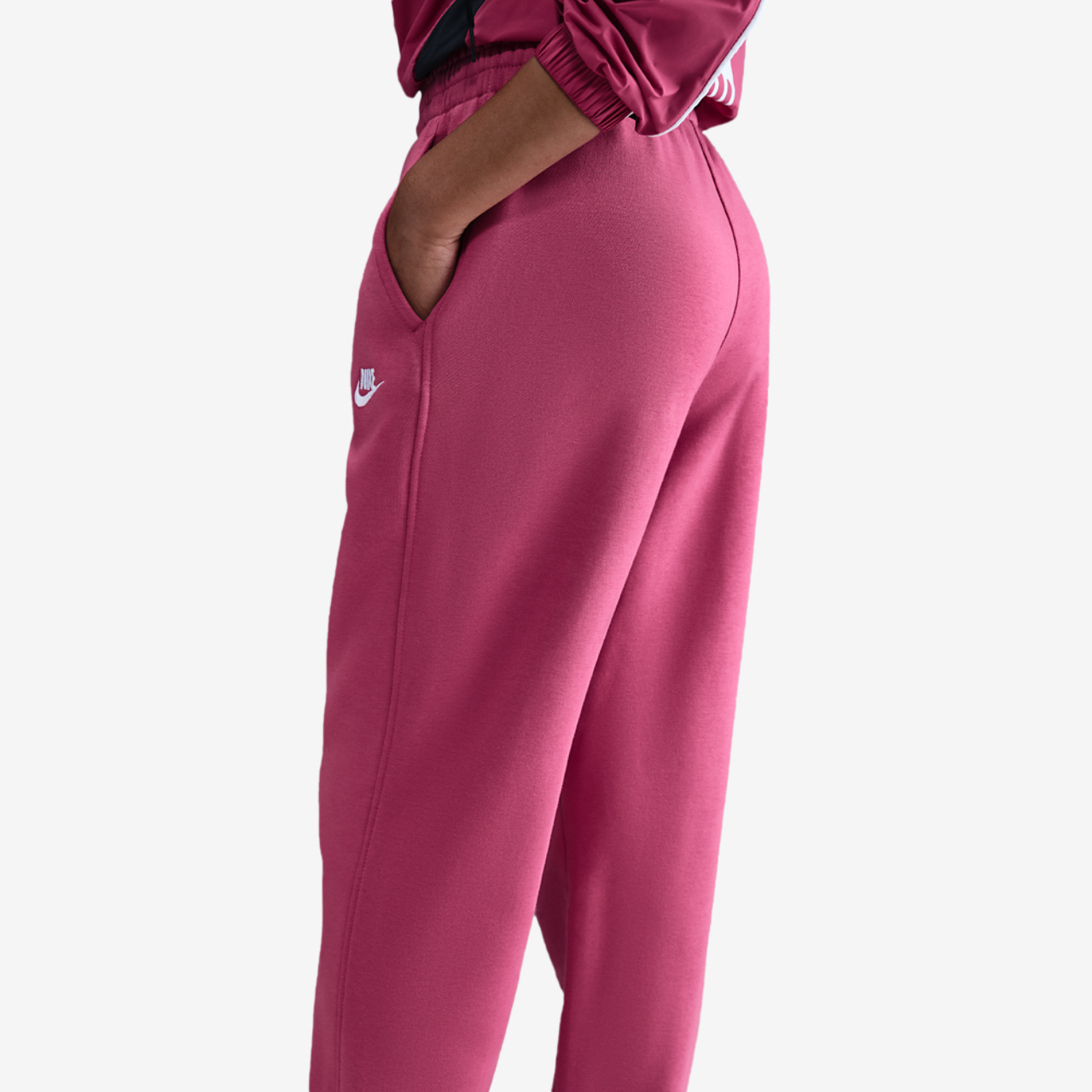 Nike NSW Club Fleece Loose Pants Image 2 of 4. Tap to open photo gallery.