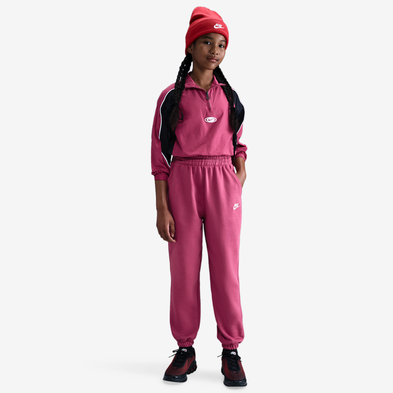 Nike NSW Club Fleece Loose Pants Image 3 of 4. Tap to open photo gallery.