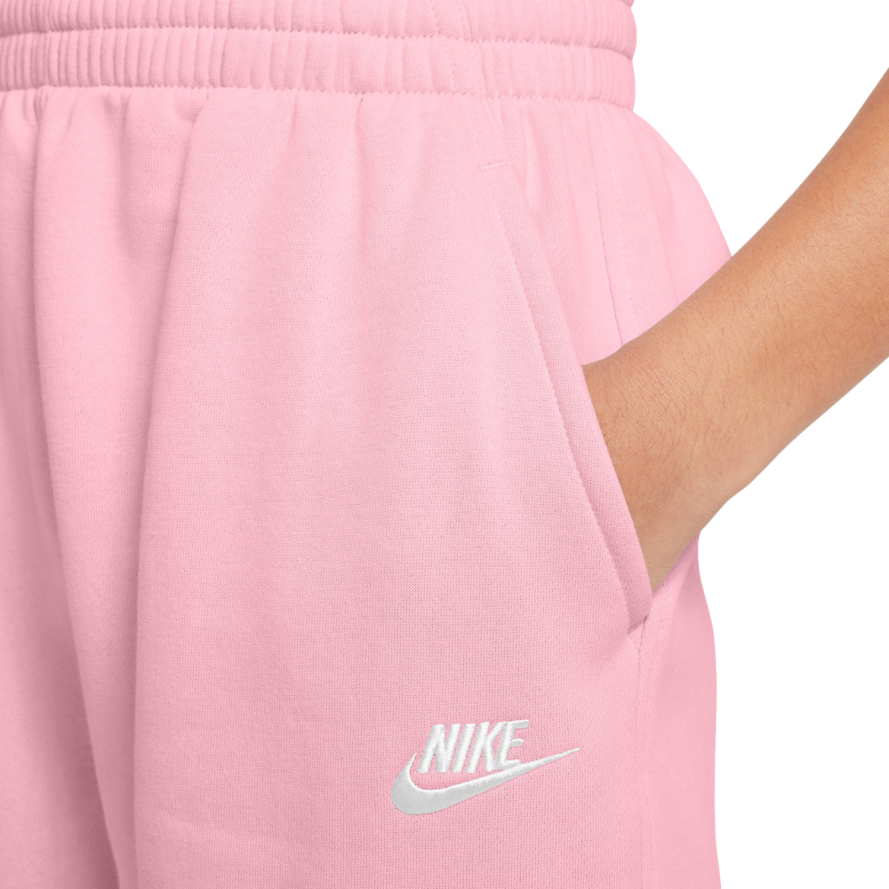 Nike NSW Club LBR Oversized Fleece Pants Image 3 of 3. Tap to open photo gallery.