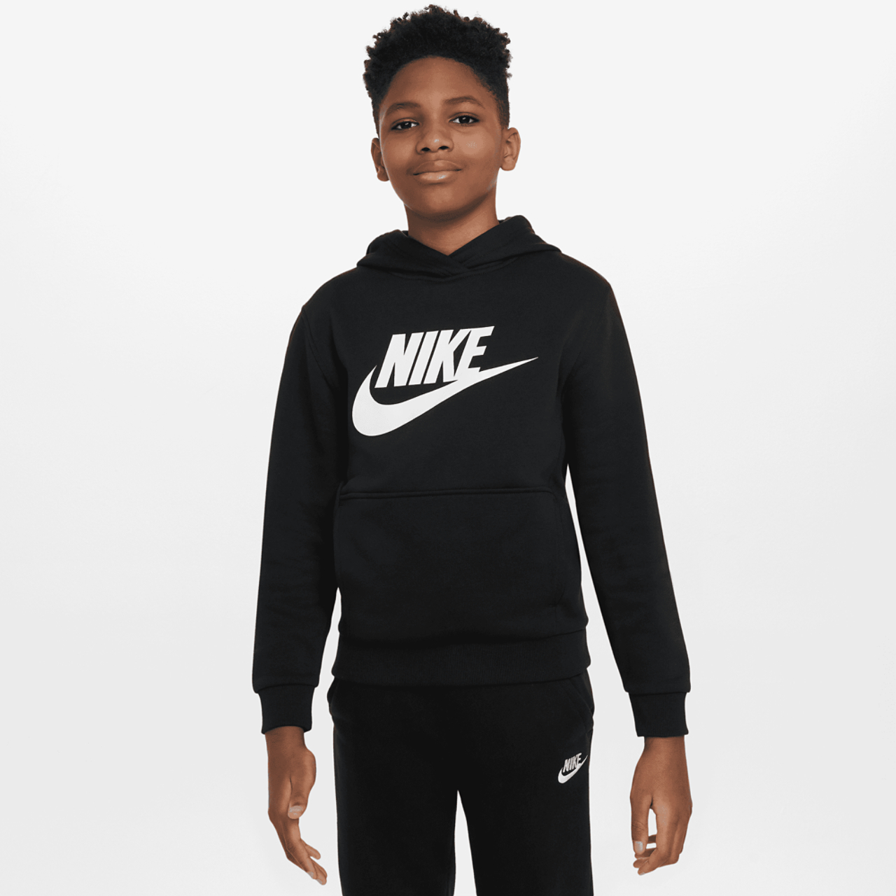 Nike NSW Club HBR Fleece Hoodie Image 1 of 3. Tap to open photo gallery.