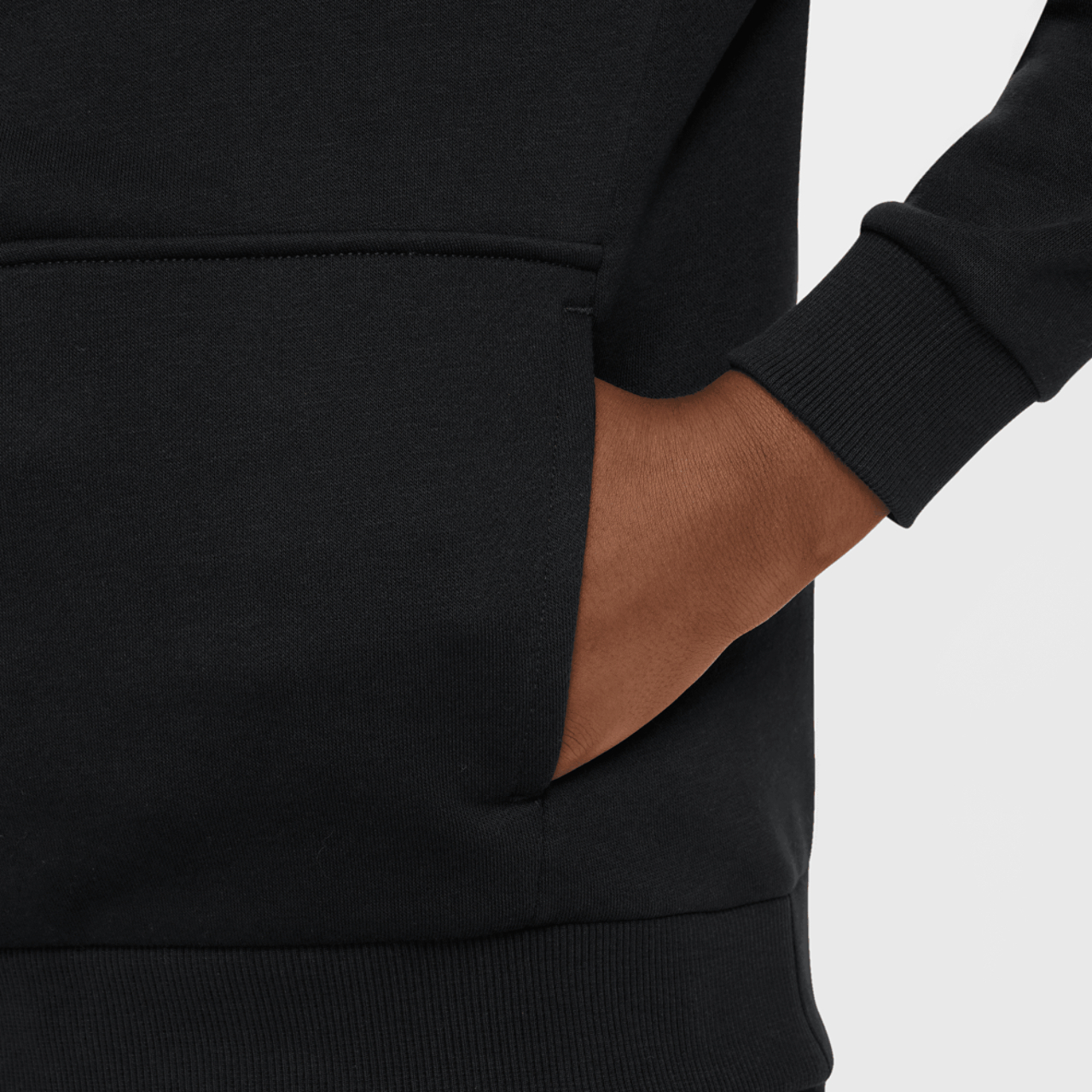 Nike NSW Club HBR Fleece Hoodie Image 3 of 3. Tap to open photo gallery.