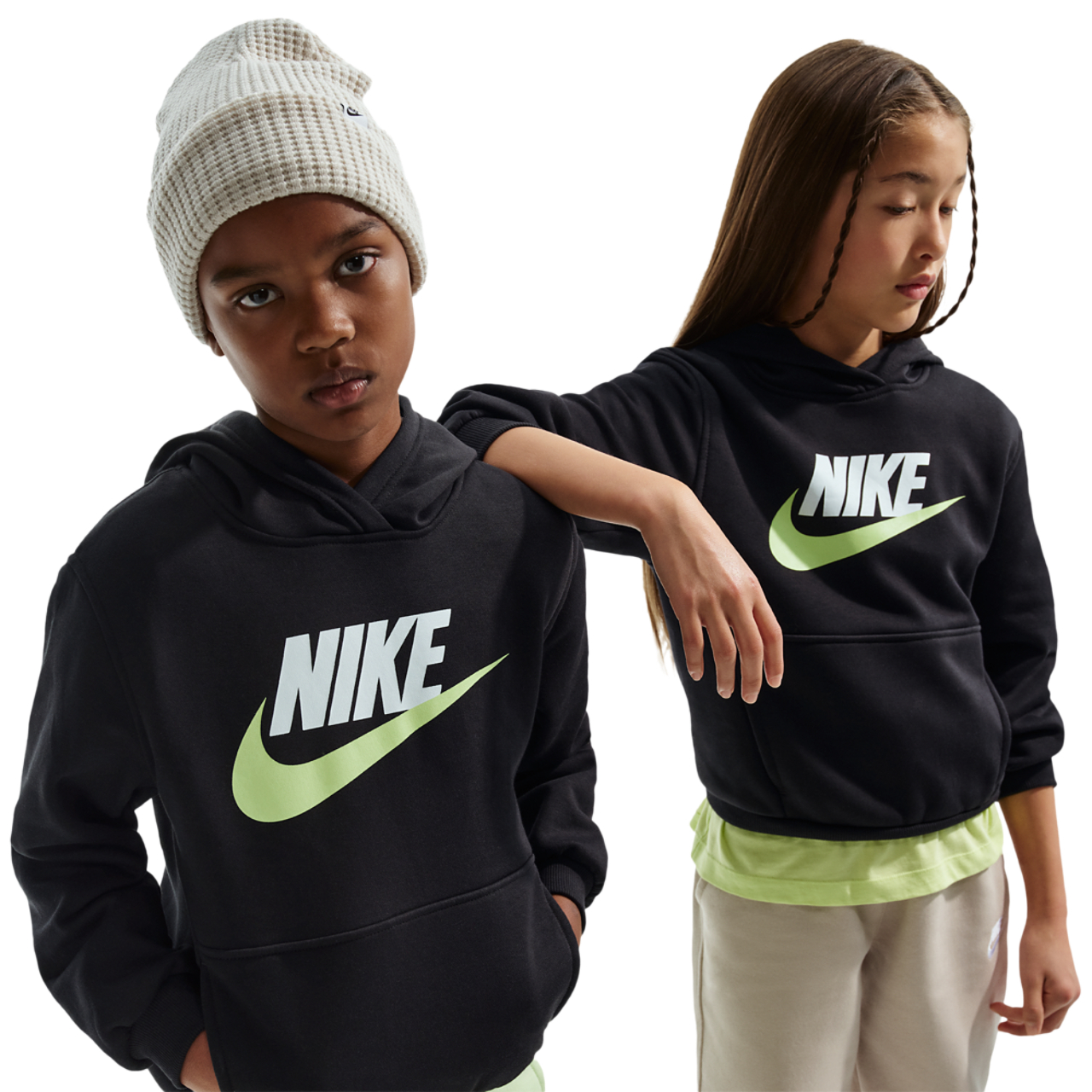Nike NSW Club HBR Fleece Hoodie - Boys' Grade School | Foot Locker