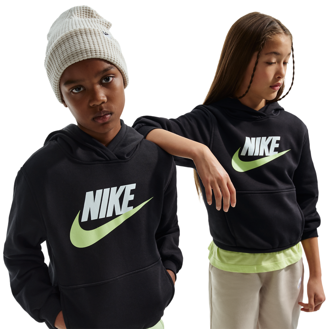Nike NSW Club HBR Fleece Hoodie Image 1 of 7. Tap to open photo gallery.