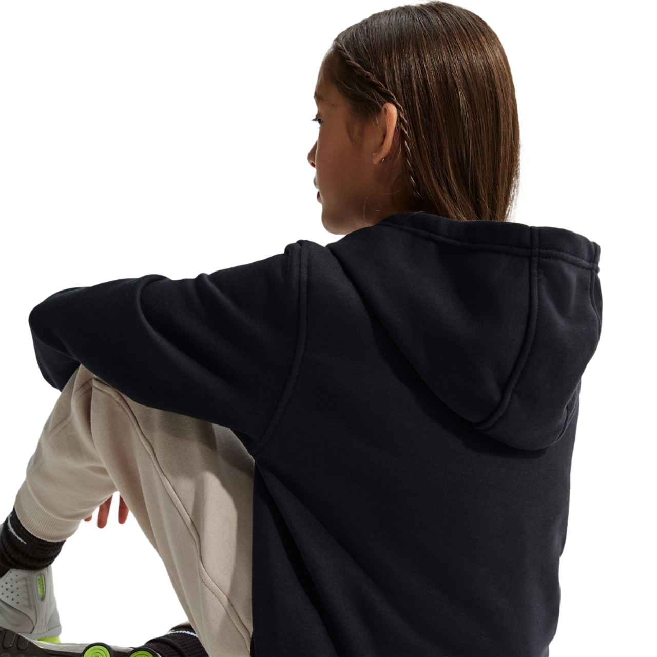Nike NSW Club HBR Fleece Hoodie Image 4 of 7. Tap to open photo gallery.