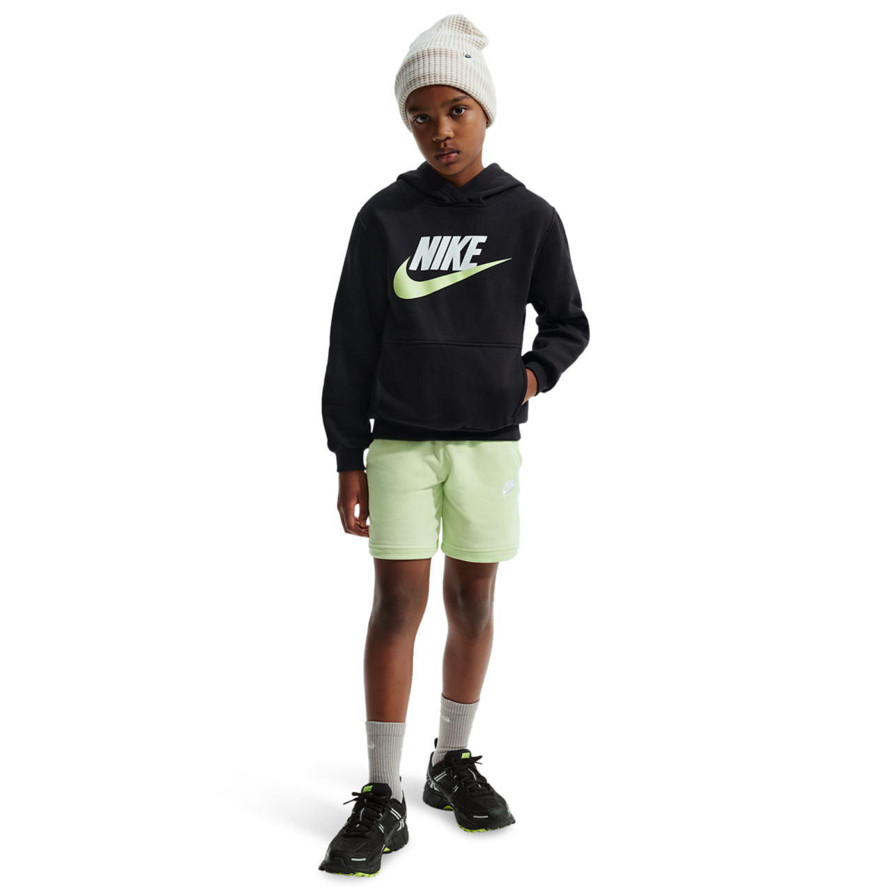 Nike NSW Club HBR Fleece Hoodie Image 7 of 7. Tap to open photo gallery.