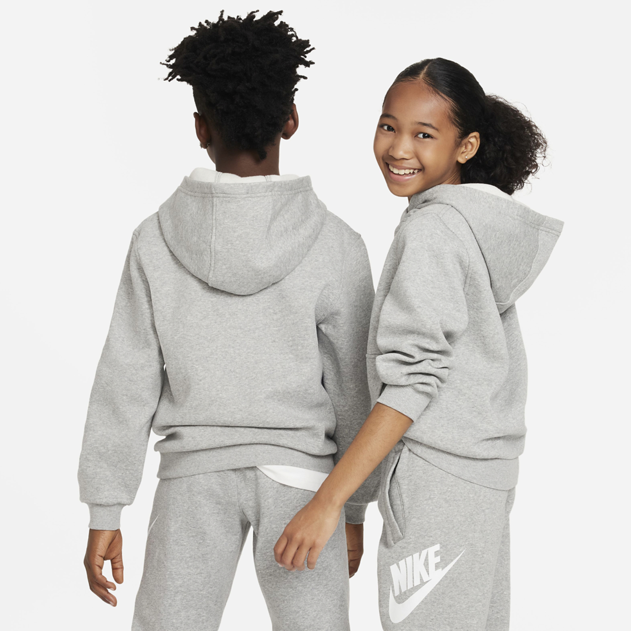 Nike NSW Club HBR Fleece Hoodie Image 2 of 3. Tap to open photo gallery.