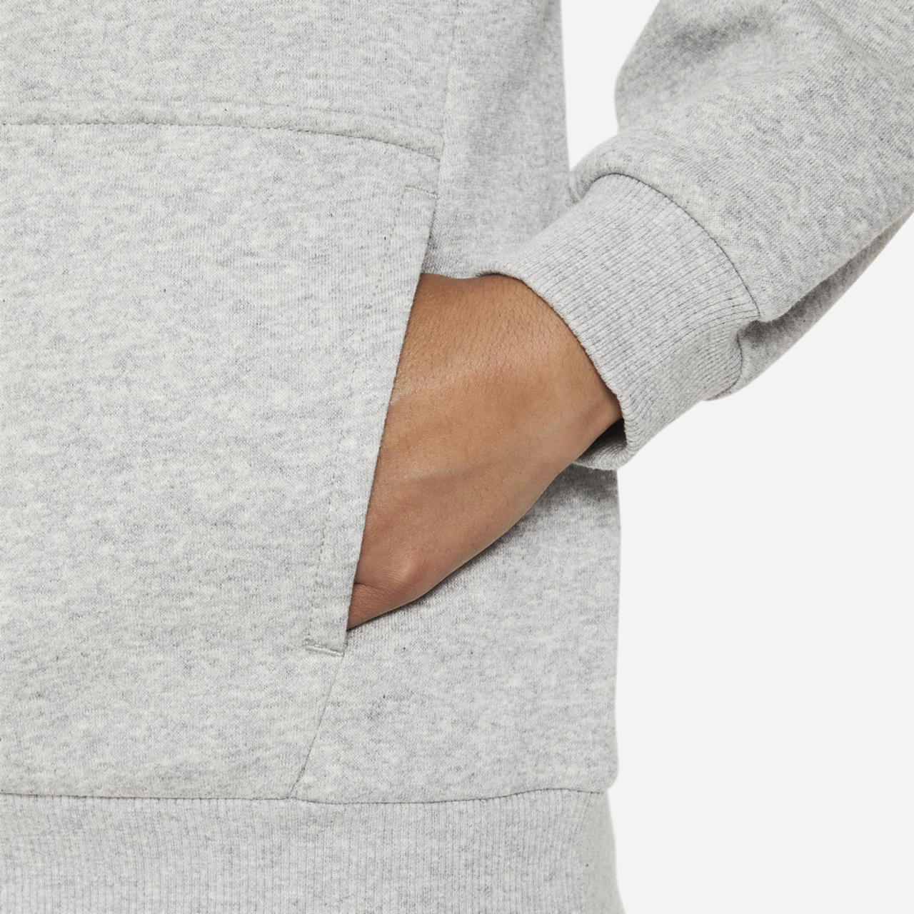 Nike NSW Club HBR Fleece Hoodie Image 3 of 3. Tap to open photo gallery.