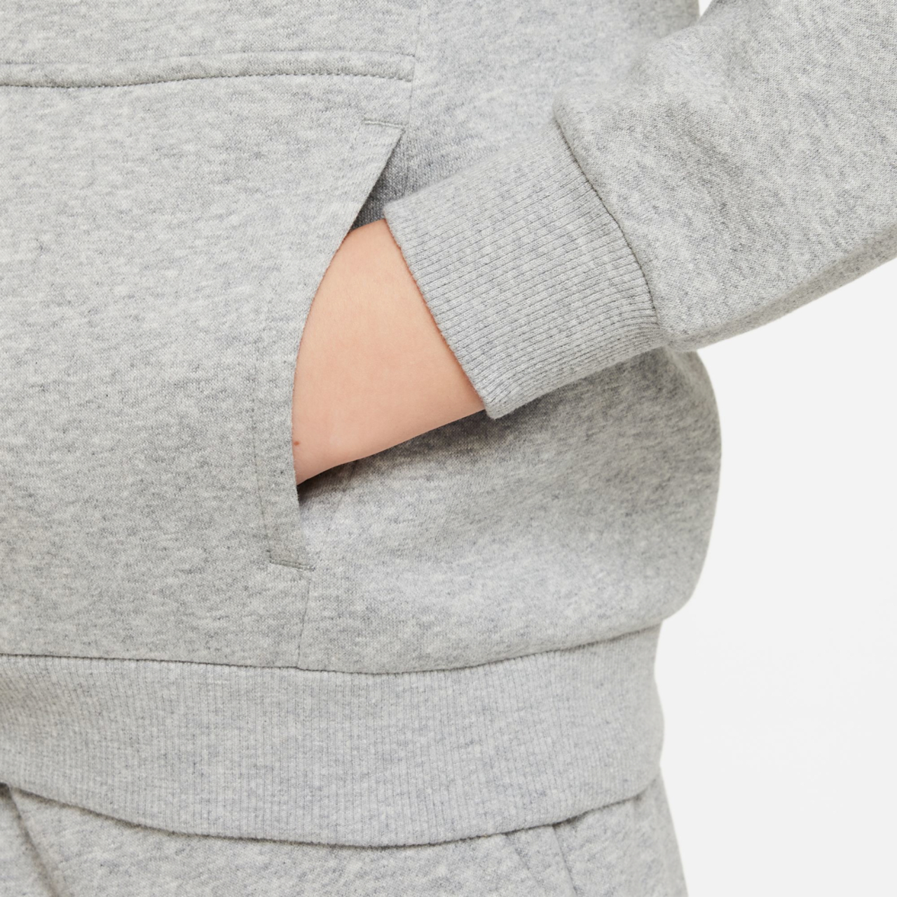 Nike NSW Club LBR Fleece Hoodie Image 3 of 3. Tap to open photo gallery.