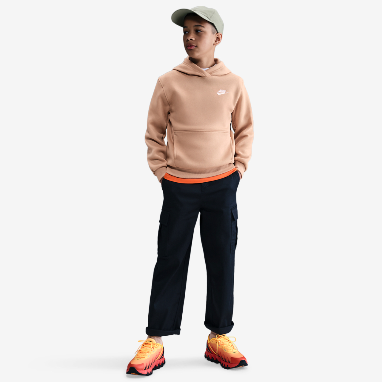 Nike NSW Club LBR Fleece Hoodie Image 3 of 4. Tap to open photo gallery.