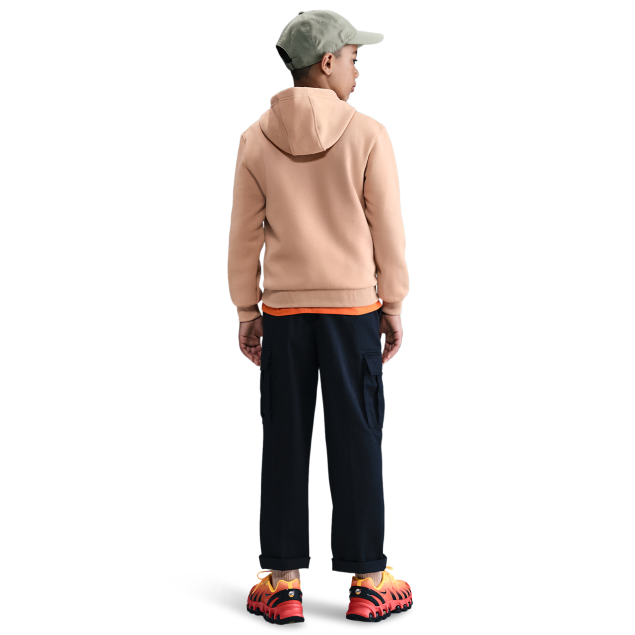 Nike NSW Club LBR Fleece Hoodie Image 4 of 4. Tap to open photo gallery.