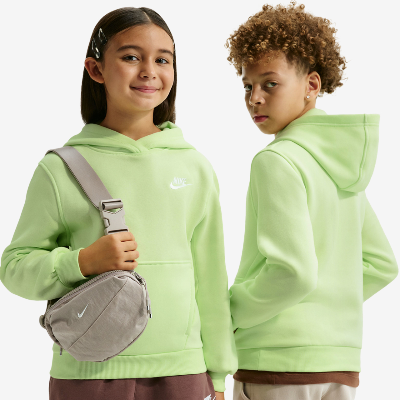 Nike NSW Club LBR Fleece Hoodie Image 1 of 3. Tap to open photo gallery.