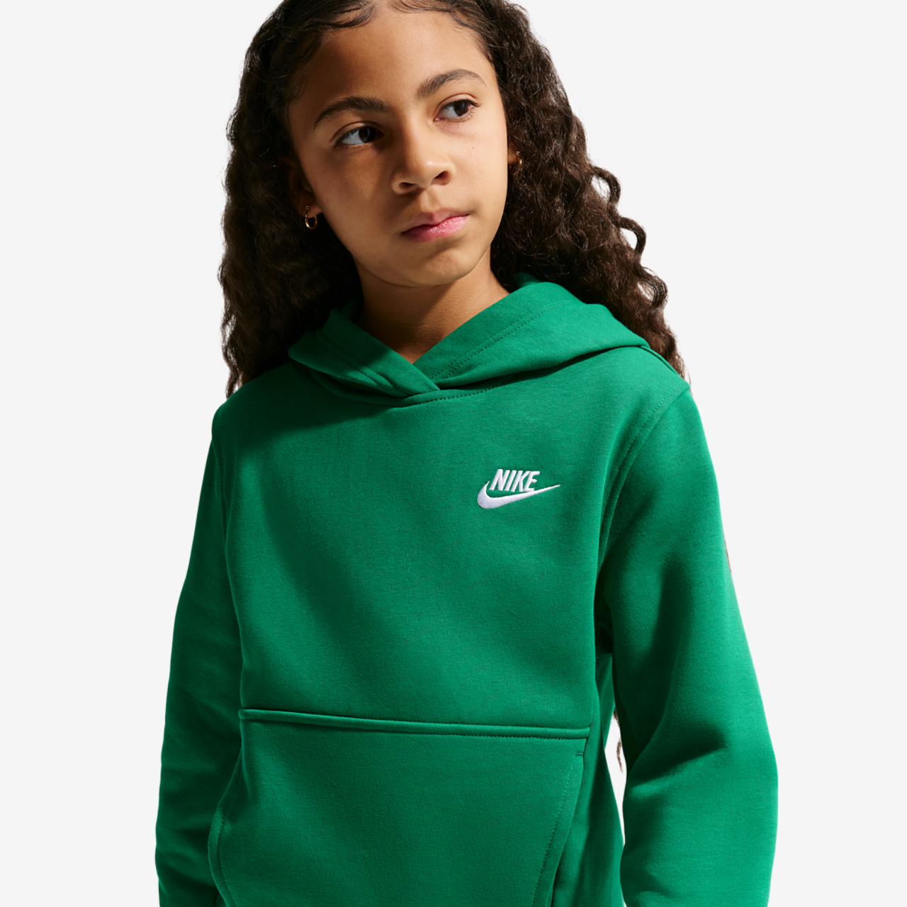 Nike NSW Club LBR Fleece Hoodie Image 1 of 4. Tap to open photo gallery.