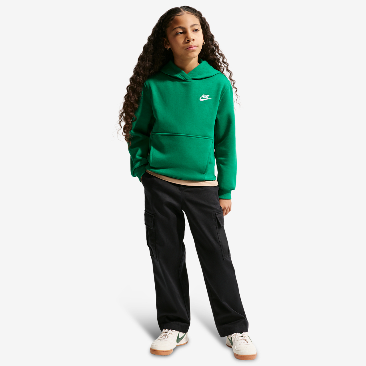 Nike NSW Club LBR Fleece Hoodie Image 3 of 4. Tap to open photo gallery.