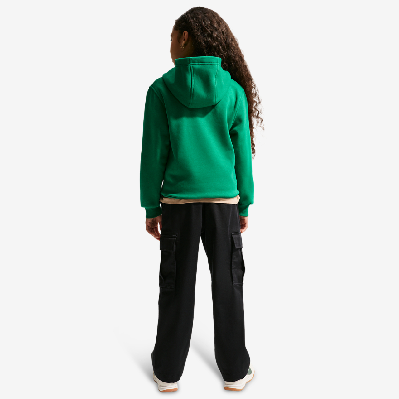 Nike NSW Club LBR Fleece Hoodie Image 4 of 4. Tap to open photo gallery.