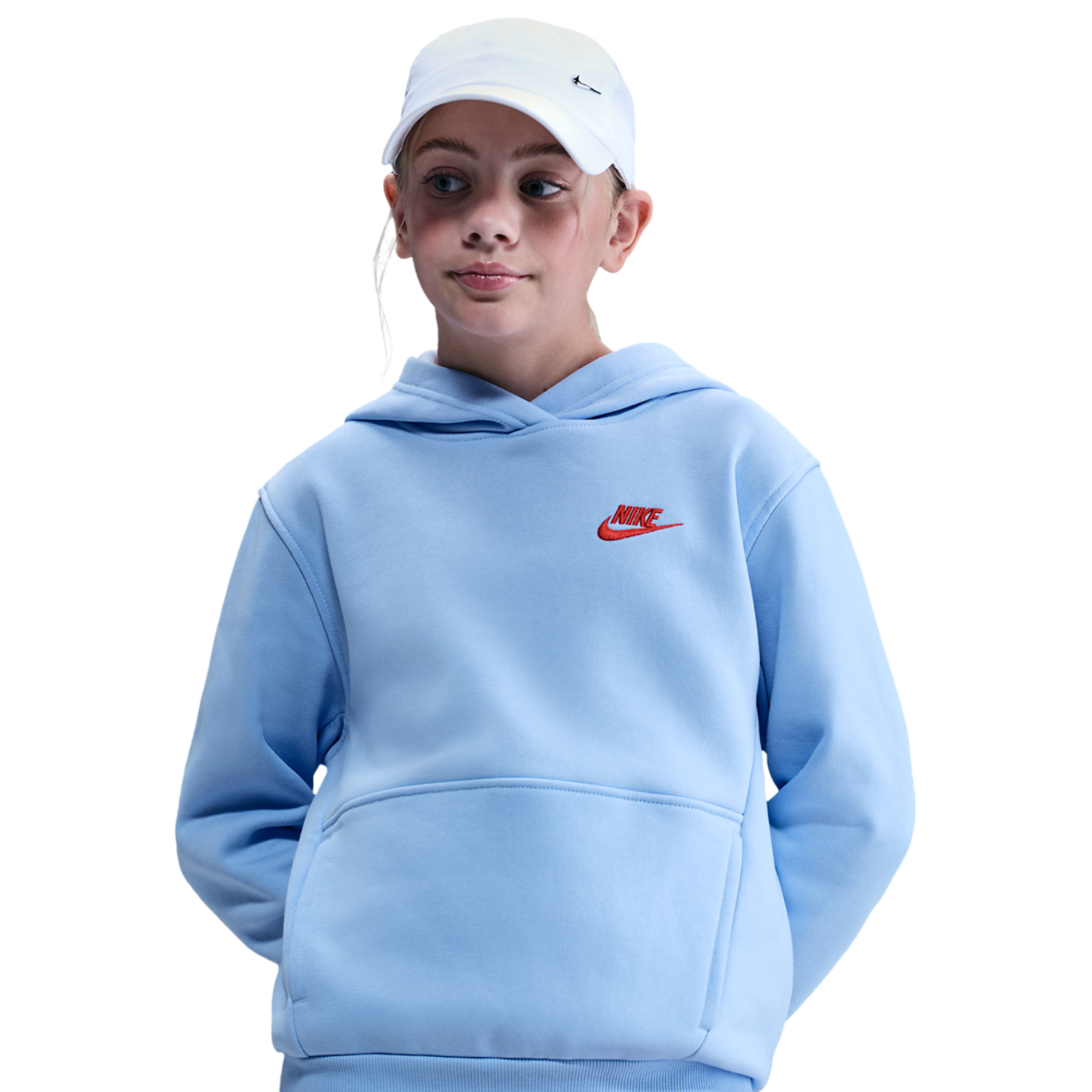 Nike NSW Club LBR Fleece Hoodie Image 1 of 4. Tap to open photo gallery.