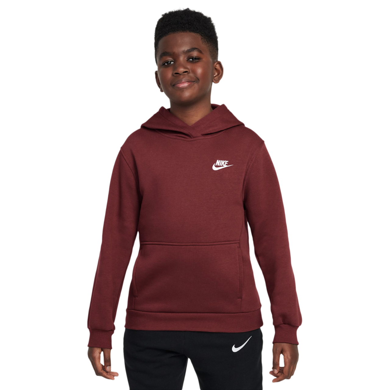 Nike NSW Club LBR Fleece Hoodie Image 1 of 2. Tap to open photo gallery.