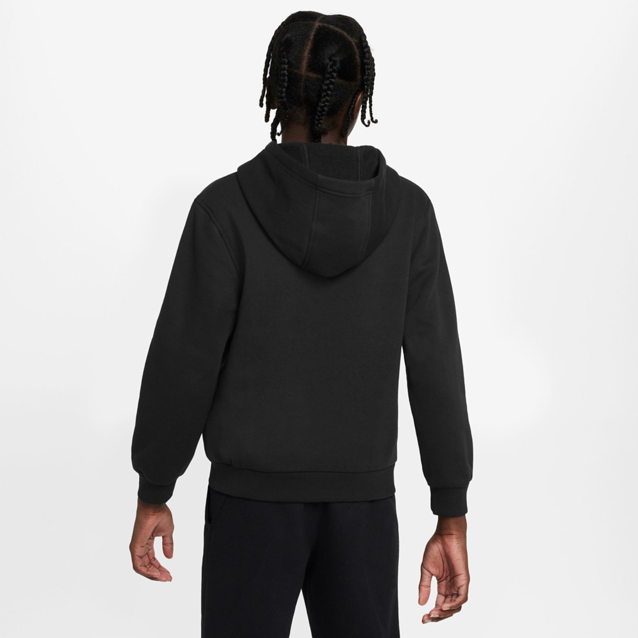 Nike NSW Club Fleece Full-Zip LBR Hoodie Image 2 of 3. Tap to open photo gallery.
