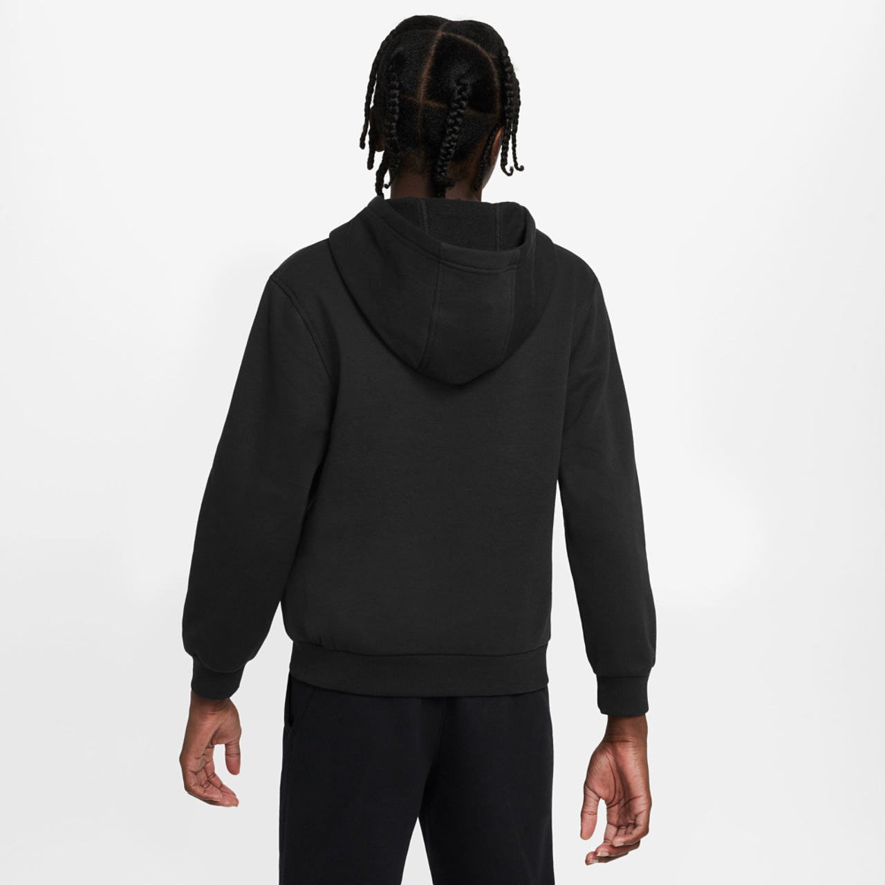Nike NSW Club Fleece Full-Zip LBR Hoodie Image 2 of 3. Tap to open photo gallery.