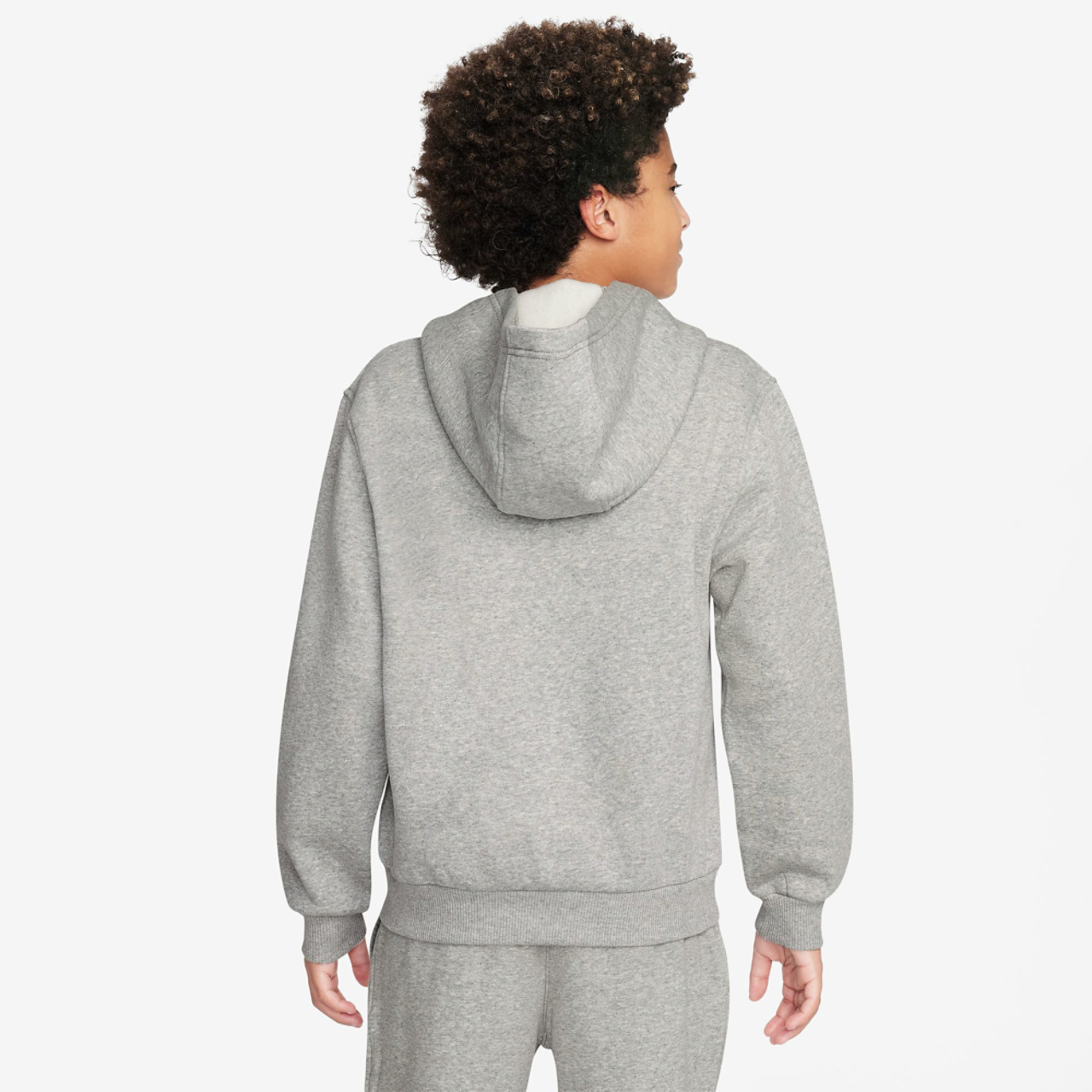 Nike NSW Club Fleece Full-Zip LBR Hoodie Image 2 of 3. Tap to open photo gallery.