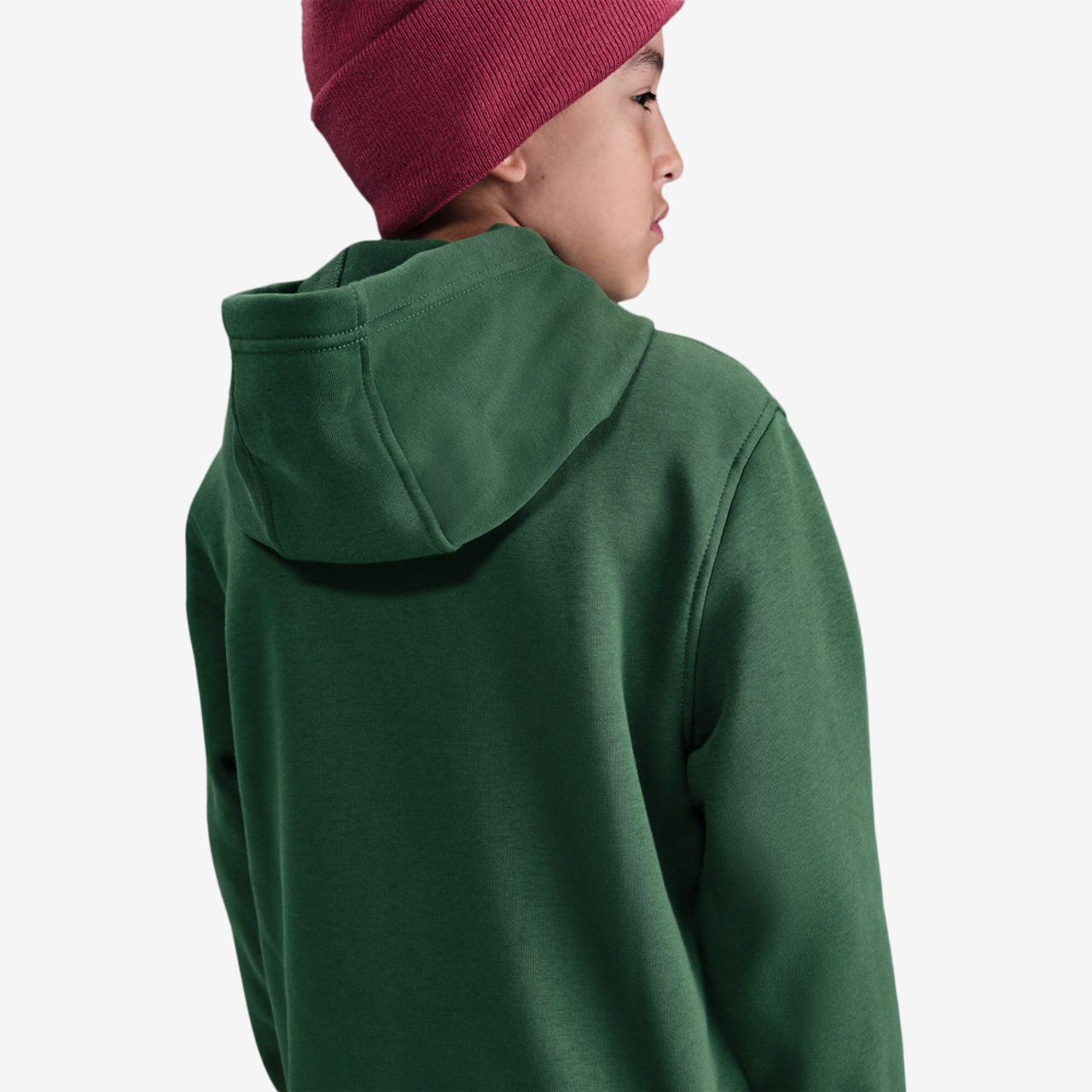 Nike NSW Club Fleece Full-Zip LBR Hoodie Image 2 of 5. Tap to open photo gallery.