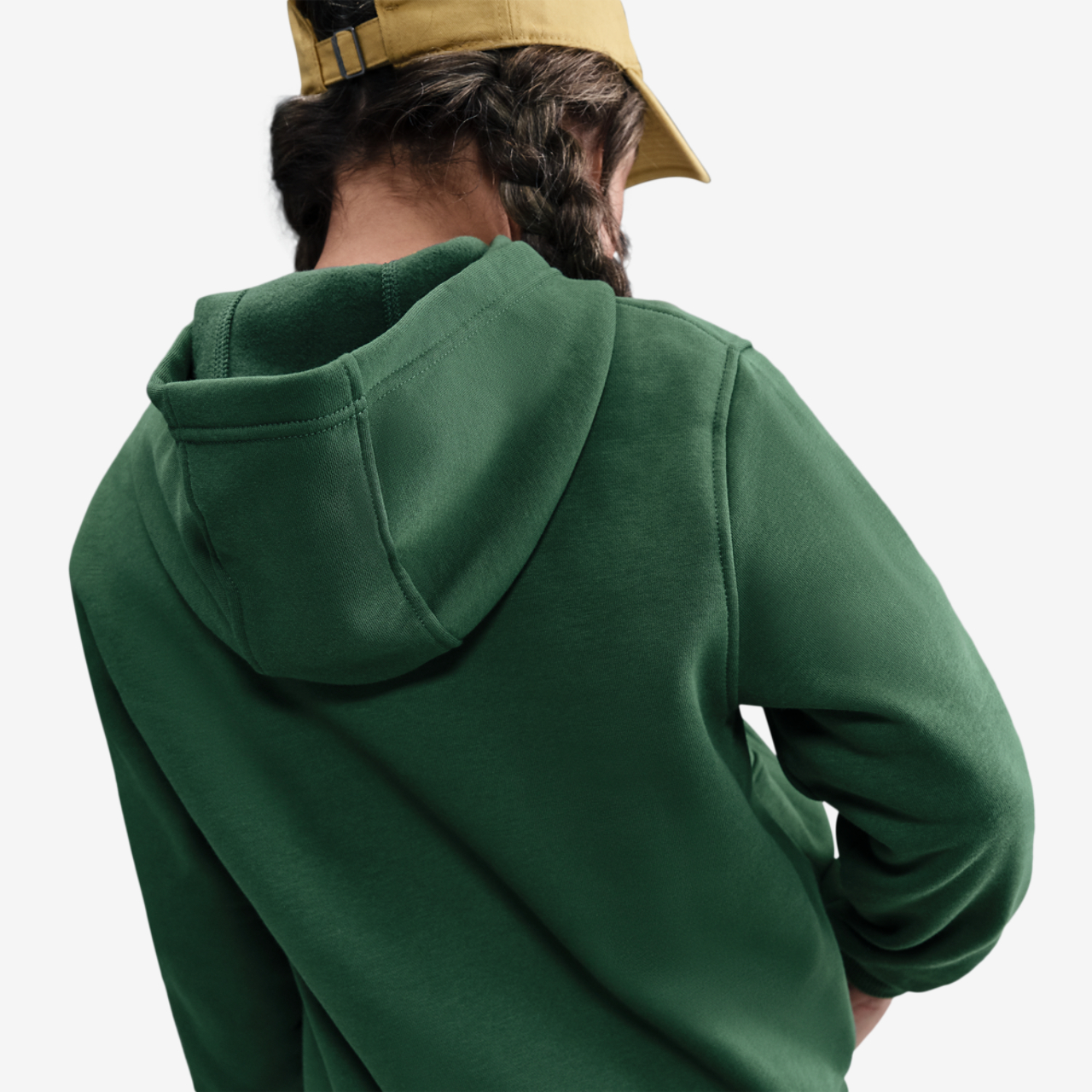 Nike NSW Club Fleece Full-Zip LBR Hoodie Image 5 of 5. Tap to open photo gallery.