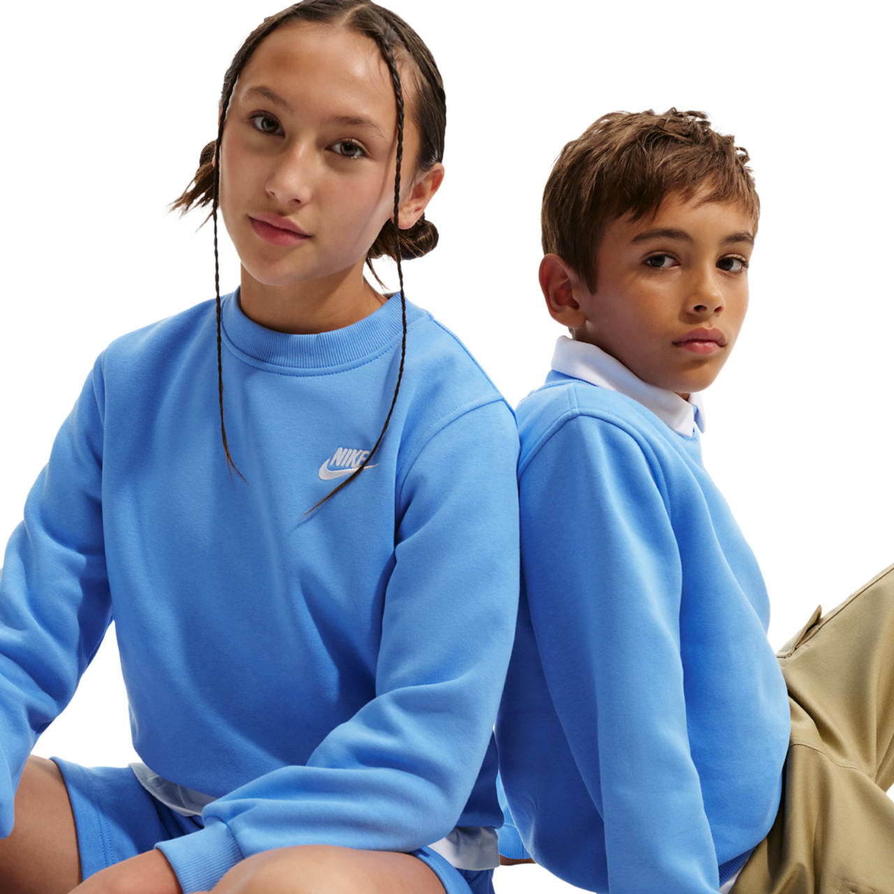 Nike Club Fleece Crew LBR Image 1 of 5. Tap to open photo gallery.