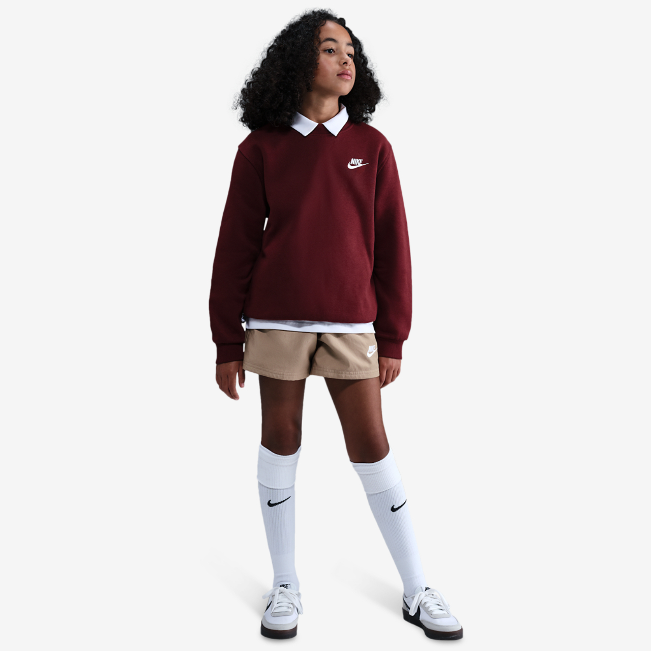 Nike Club Fleece Crew LBR Image 3 of 3. Tap to open photo gallery.