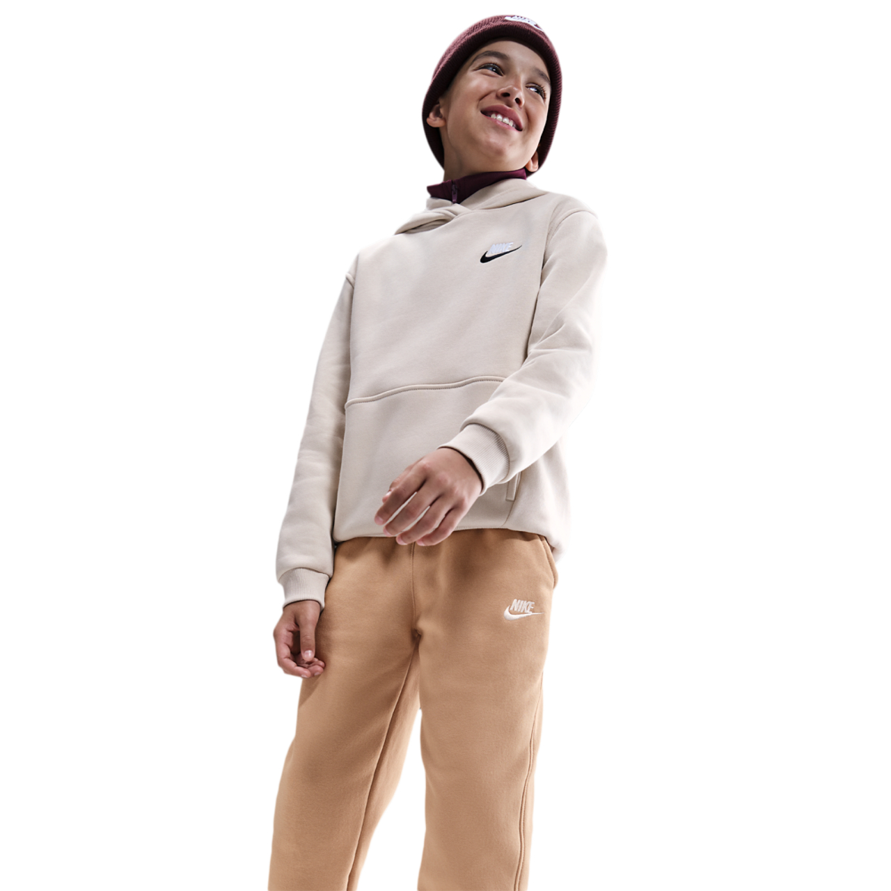 Nike NSW Club LBR Fleece Joggers Image 3 of 5. Tap to open photo gallery.