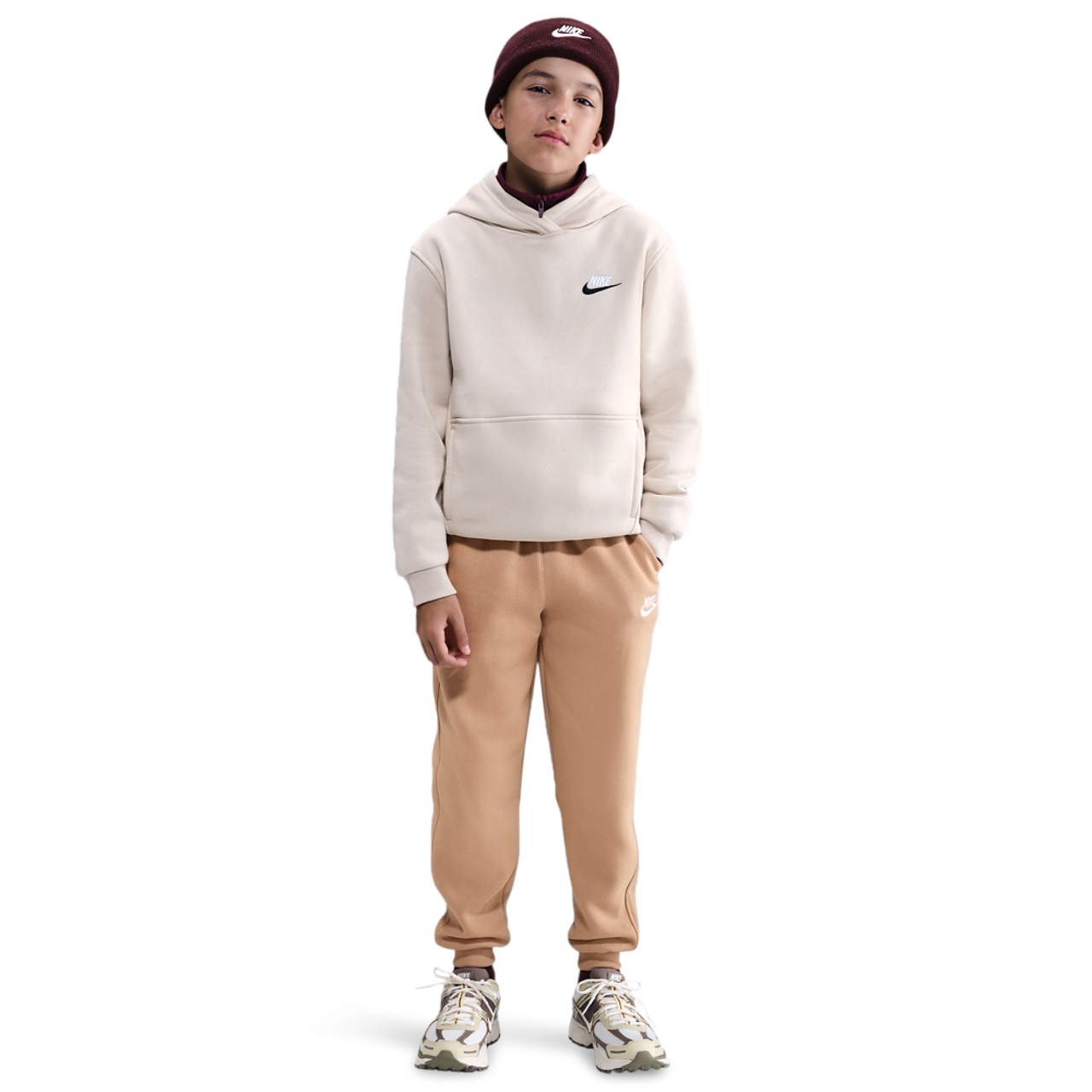 Nike NSW Club LBR Fleece Joggers Image 4 of 5. Tap to open photo gallery.