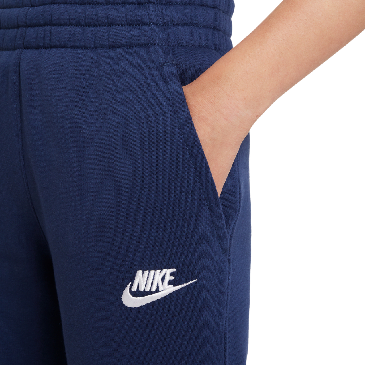 Nike NSW Club LBR Fleece Joggers Image 4 of 5. Tap to open photo gallery.
